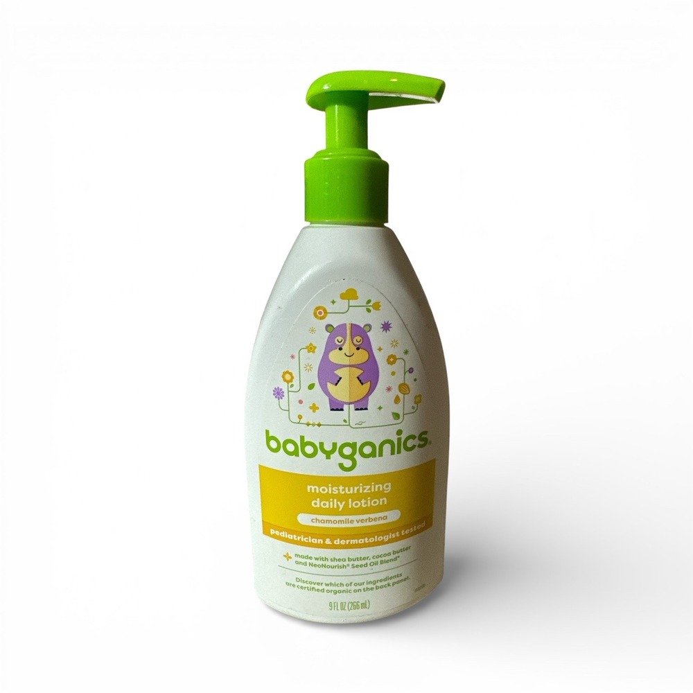 Babyganics Moisturizing Daily Lotion Chamomile Verbena 9oz Pump Bottle Kids‎